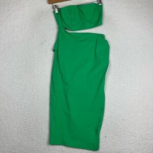 NBD formal green midi dress